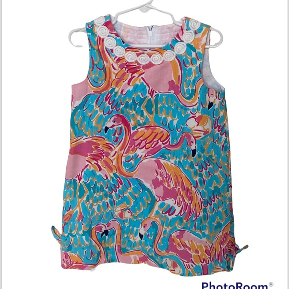 Lilly Pulitzer Other - LiLly Pulitzer Brightly Colored Flamingo Dress, EUC, size 5